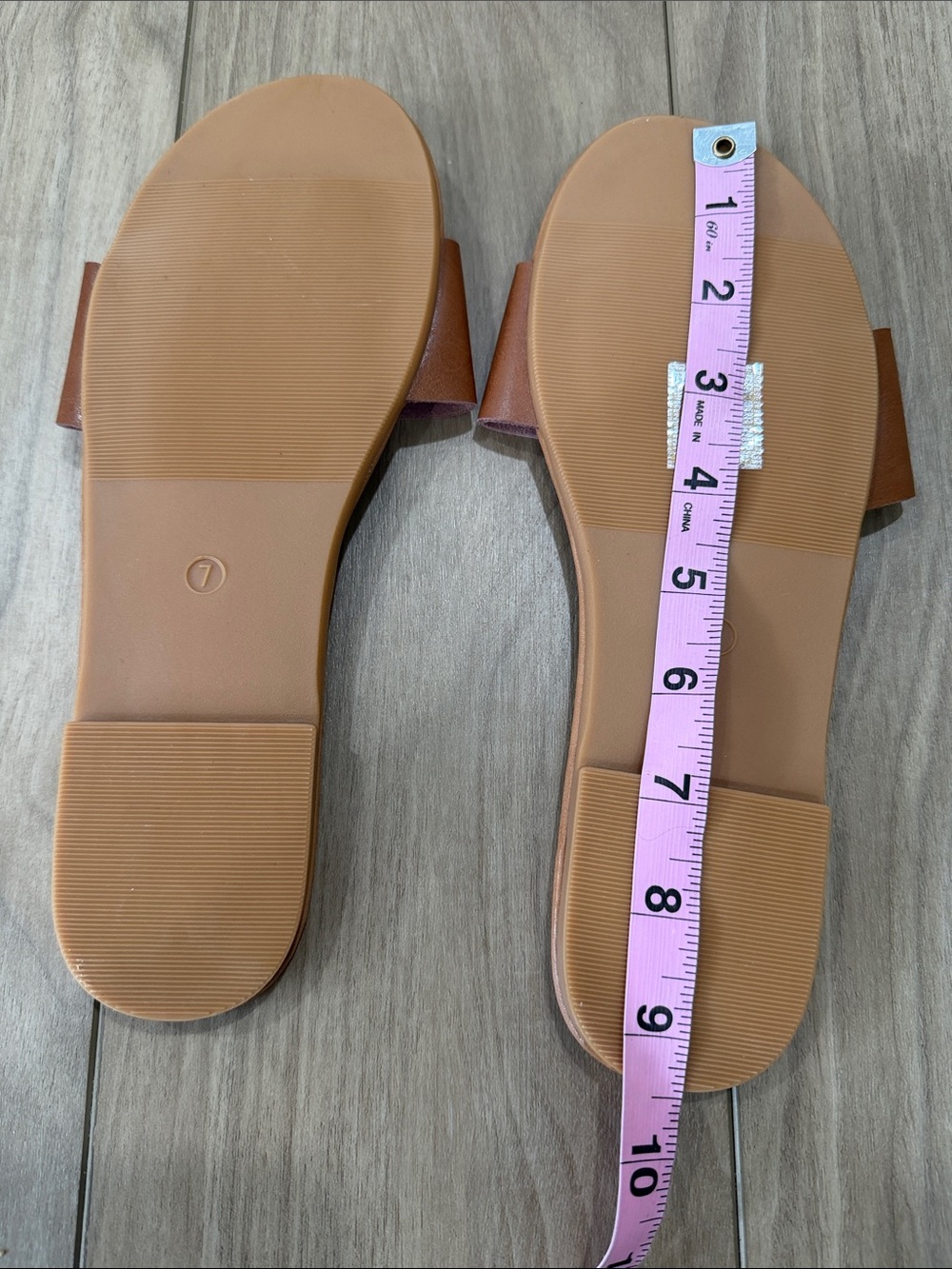 Shein Brown Wide-Strap Slide Sandals - Picture 5 of 5